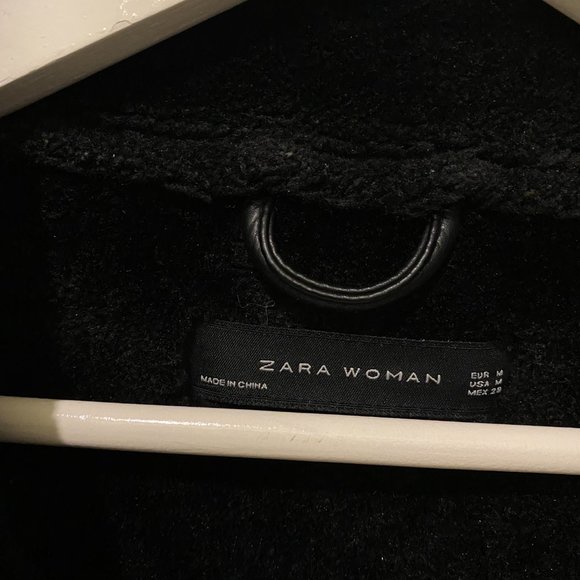 Zara Oversized Faux Fur Moto Jacket - Picture 4 of 5